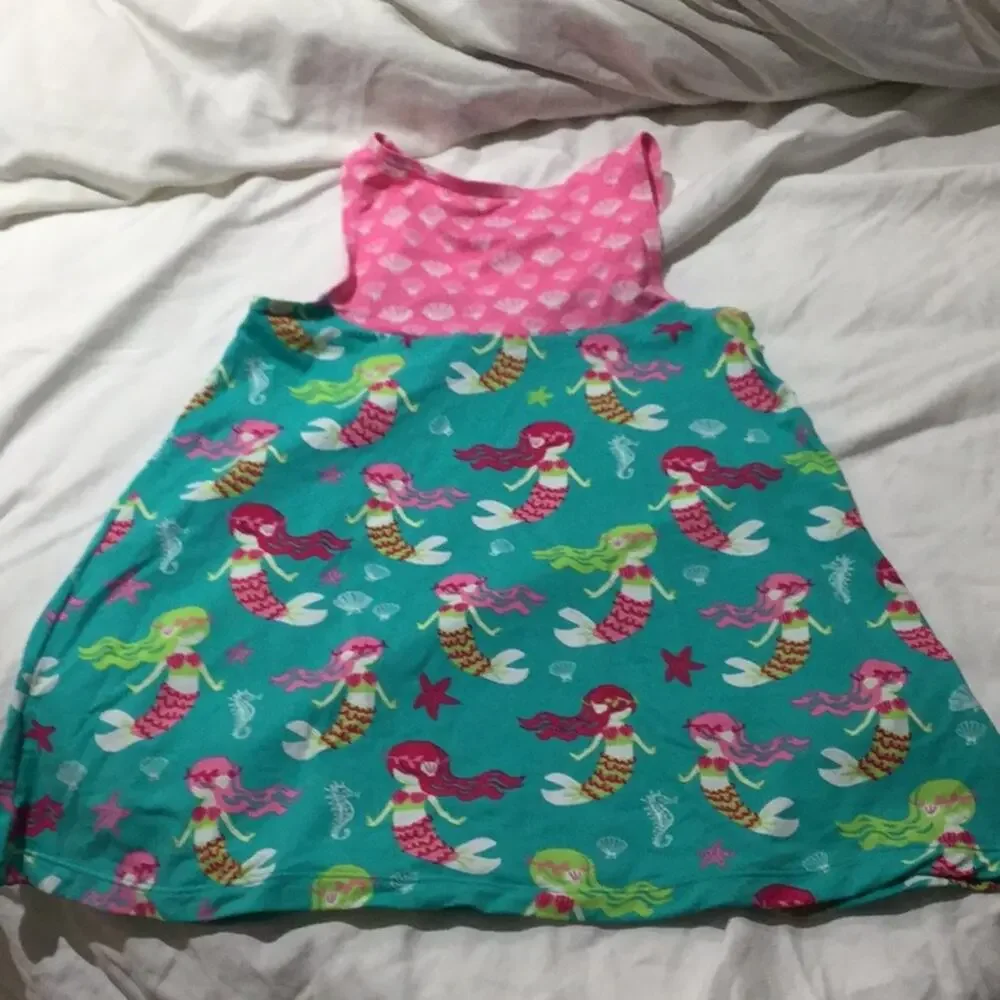 Hatley 2t coverup mermaid print dress worn once